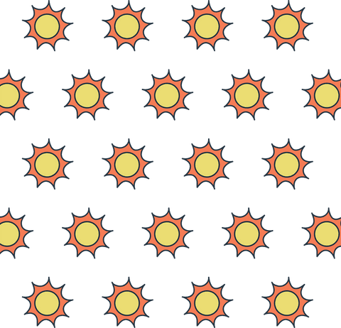 seamless transparent sun pattern in orange and yellow tones - Download Free Stock Videos Pikwizard.com