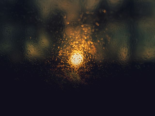 Raindrops on Dark Window - Download Free Stock Photos Pikwizard.com