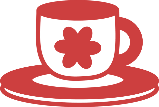 Red Coffee Cup with Flower Design Transparent Vector Illustration - Download Free Stock Videos Pikwizard.com