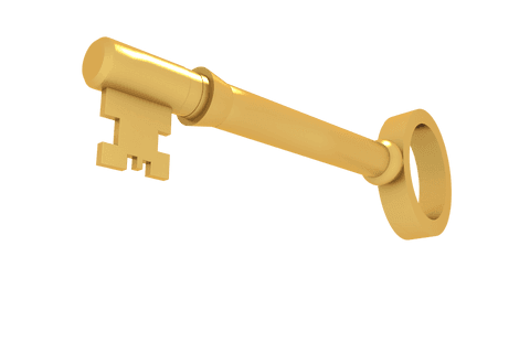 golden key on transparent background symbolizing security - Download Free Stock Videos Pikwizard.com