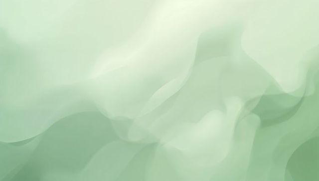 Flowing Mint Gradients with Translucent Layers Creating Calm Minimalist Background