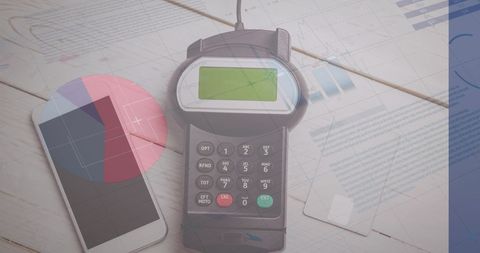 Digital Financial Data Processing with Smartphone and Payment Terminal - Download Free Stock Images Pikwizard.com