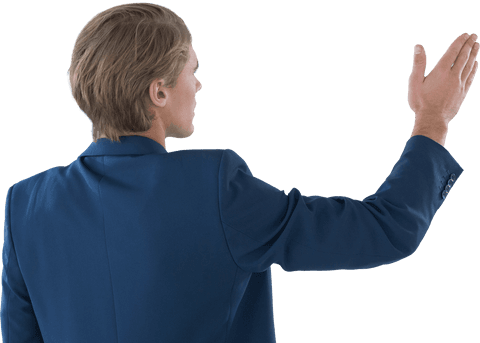 Businessman in Suit Presenting with Gesturing Transparent Background - Download Free Stock Videos Pikwizard.com