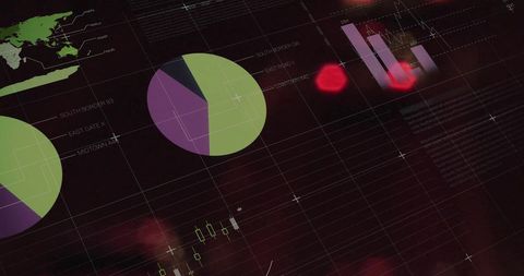 Data Visualization with Financial Graphics on Abstract Background - Download Free Stock Images Pikwizard.com