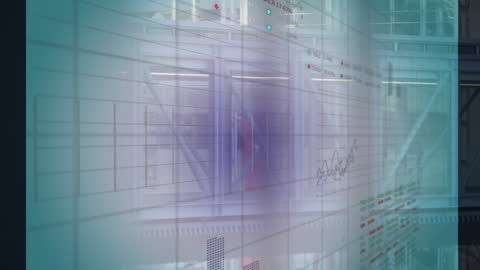 Abstract Corporate Infographic with Business Professionals in Office Setting