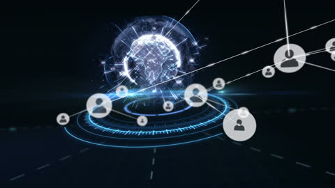 Global Network of Digital Connections and Data