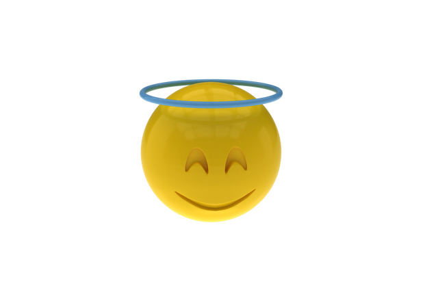 Smiling Transparent 3D Emoji with Halo - Download Free Stock Videos Pikwizard.com