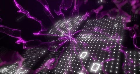 digital matrix background with abstract purple coding streams - Download Free Stock Images Pikwizard.com