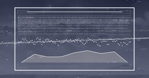 Dynamic Financial Data Processing Display with Graphic Overlay