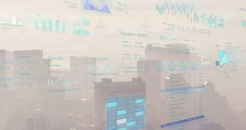 digital financial data and cityscape fusion - Download Free Stock Images Pikwizard.com