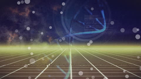 Digital Technology Interface Display with Network Lines