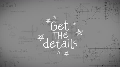 Mathematical Background with Get the Details Text Animation