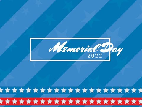 patriotic memorial day 2022 celebration design with stars and stripes - Download Free Stock Templates Pikwizard.com