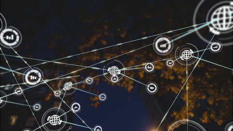 Abstract Global Network Connection Concept Background