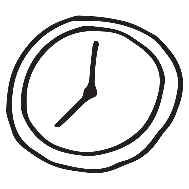 Hand-drawn Transparent Vector of Minimalistic Clock - Download Free Stock Videos Pikwizard.com