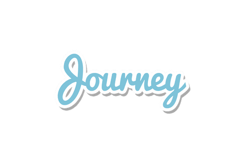 Stylized Blue Transparent Text Saying Journey - Download Free Stock Videos Pikwizard.com