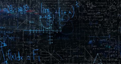 Complex Mathematical Formulas on Blackboard for Research and Analysis - Download Free Stock Images Pikwizard.com
