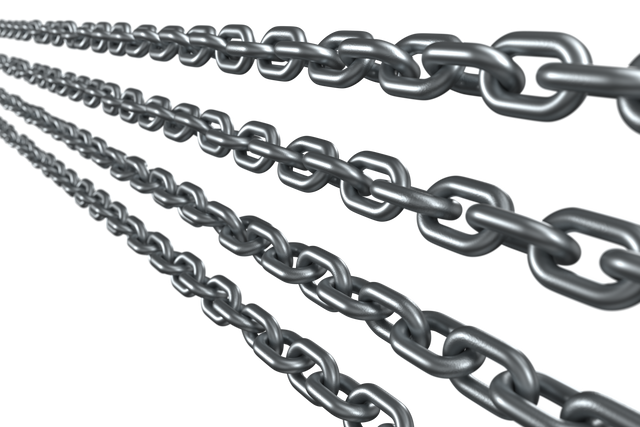 Transparent 3D Render of Extended Silver Metal Chains - Download Free Stock Videos Pikwizard.com