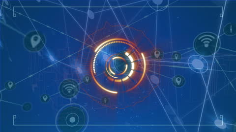 Futuristic City and Digital Connectivity Concept