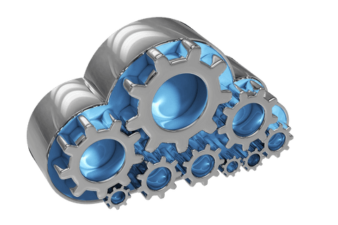 Cloud Shape with Cogs on Transparent Background for Digital Concepts - Download Free Stock Videos Pikwizard.com