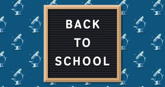 Back to School Letter Board Surrounded by White Desk Lamps - Download Free Stock Images Pikwizard.com