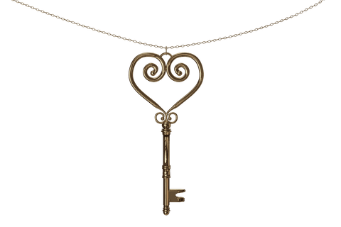 Illustration of Decorative Key Necklace on Transparent Background - Download Free Stock Videos Pikwizard.com