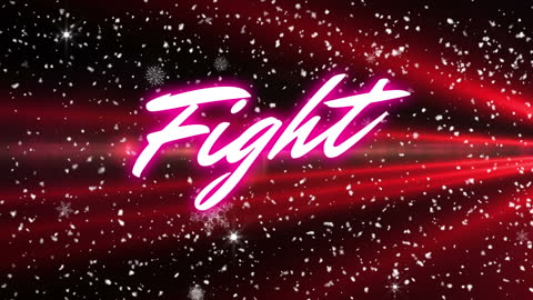 Dynamic Pink Text 'Fight' with Motion Graphics