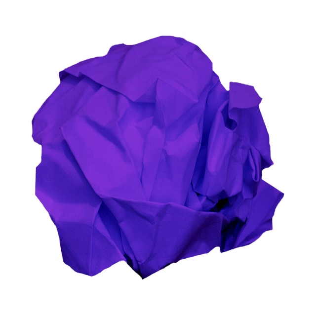 Crumpled Violet Paper Ball on Transparent Background - Download Free Stock Videos Pikwizard.com