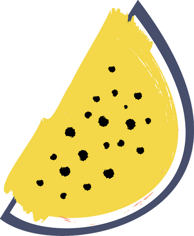 flat yellow watermelon slice on transparent background - Download Free Stock Videos Pikwizard.com