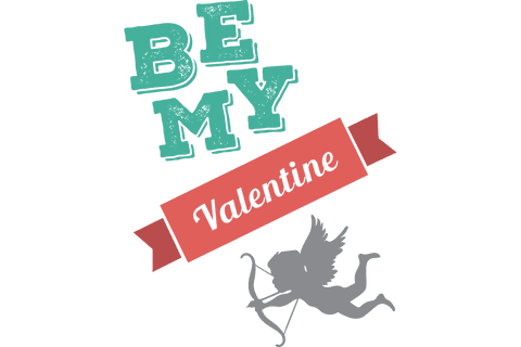 Transparent Cupid with Be My Valentine Text Art - Download Free Stock Videos Pikwizard.com