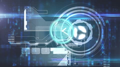 Cyber Technology Graphics Concept with Interfaces