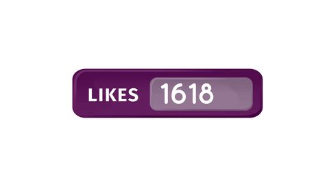 Social Media Likes Counter Concept on White Background - Download Free Stock Images Pikwizard.com