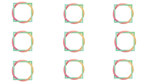 translucent gradient circles with square overlays - Download Free Stock Videos Pikwizard.com
