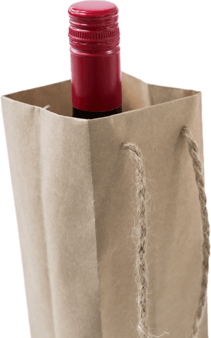 wine bottle in gift bag on transparent background - Download Free Stock Videos Pikwizard.com