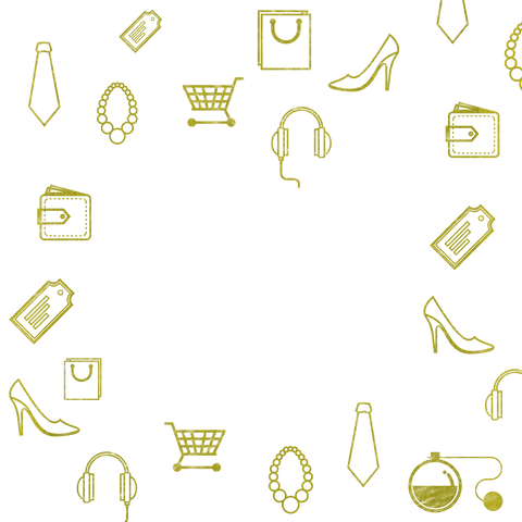 transparent cyber monday background with shopping icons - Download Free Stock Videos Pikwizard.com