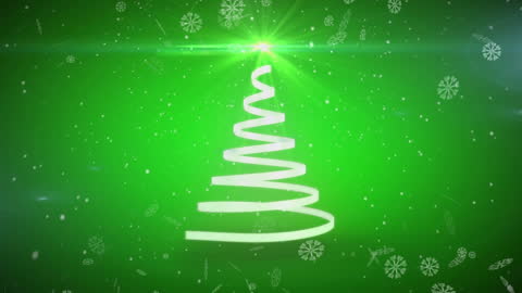 Modern Minimalistic Spiral Christmas Tree Animation