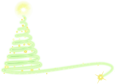 Glowing Spiral Christmas Tree Illustration on Transparent Background - Download Free Stock Videos Pikwizard.com