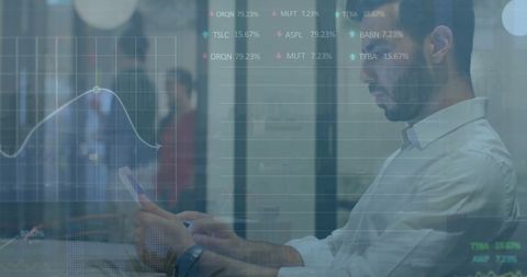 businessman analyzing stock market data on digital tablet - Download Free Stock Images Pikwizard.com