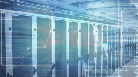 Digital Data Streaming in Futuristic Server Room Environment