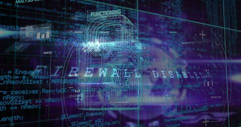 Digital Padlock Overlaying Secure Network Data - Download Free Stock Images Pikwizard.com