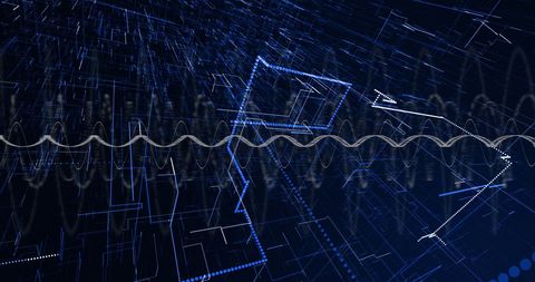 Digital abstract tech background with futuristic design