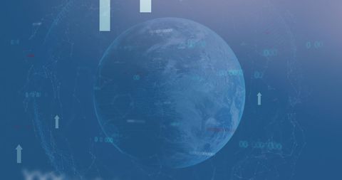 Global Finance and Digital Data Concepts in Blue Background - Download Free Stock Images Pikwizard.com