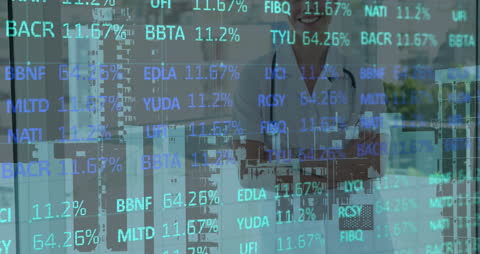 Healthcare Professional with Overlay of Financial Stock Data