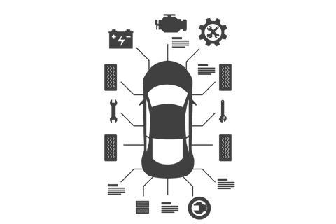 car parts and mechanics concept on transparent background - Download Free Stock Videos Pikwizard.com