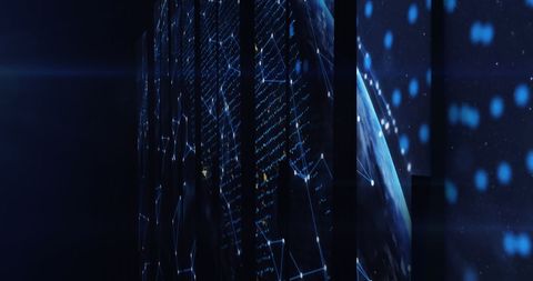 Digital Data Processing Surrounding Globe