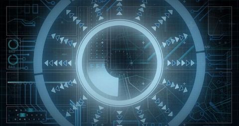 abstract digital interface with scanning technology elements - Download Free Stock Images Pikwizard.com