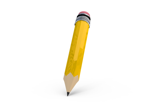 Vector Illustration of Yellow Pencil on Transparent Background for Creative Projects - Download Free Stock Videos Pikwizard.com