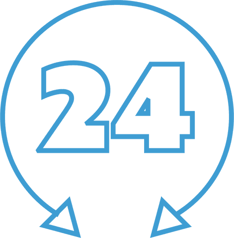24 hours transparent mode cycle arrows icon - Download Free Stock Videos Pikwizard.com