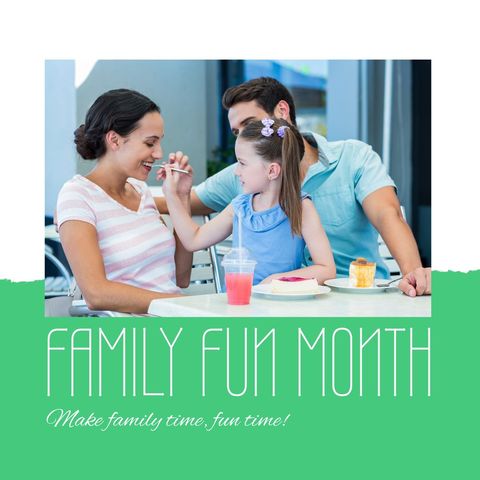 Family Enjoying Meal Together Outdoors Celebrates Family Fun Month - Download Free Stock Templates Pikwizard.com