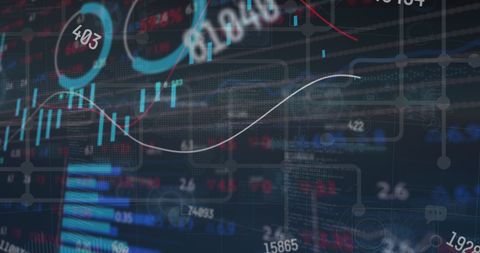 Futuristic Digital Data Analysis with Graph Analytics - Download Free Stock Images Pikwizard.com